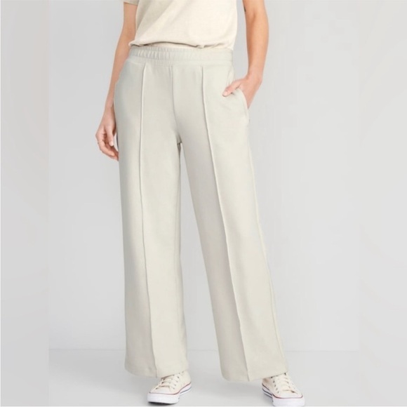 NWT! Wish Bone High-Waisted Dynamic Fleece Pintucked Wide-Leg Pants 🩵 - Picture 3 of 8